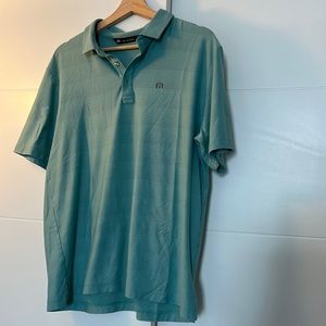 Travis Mathew Green Golf Polo Shirt Men's Size Medium